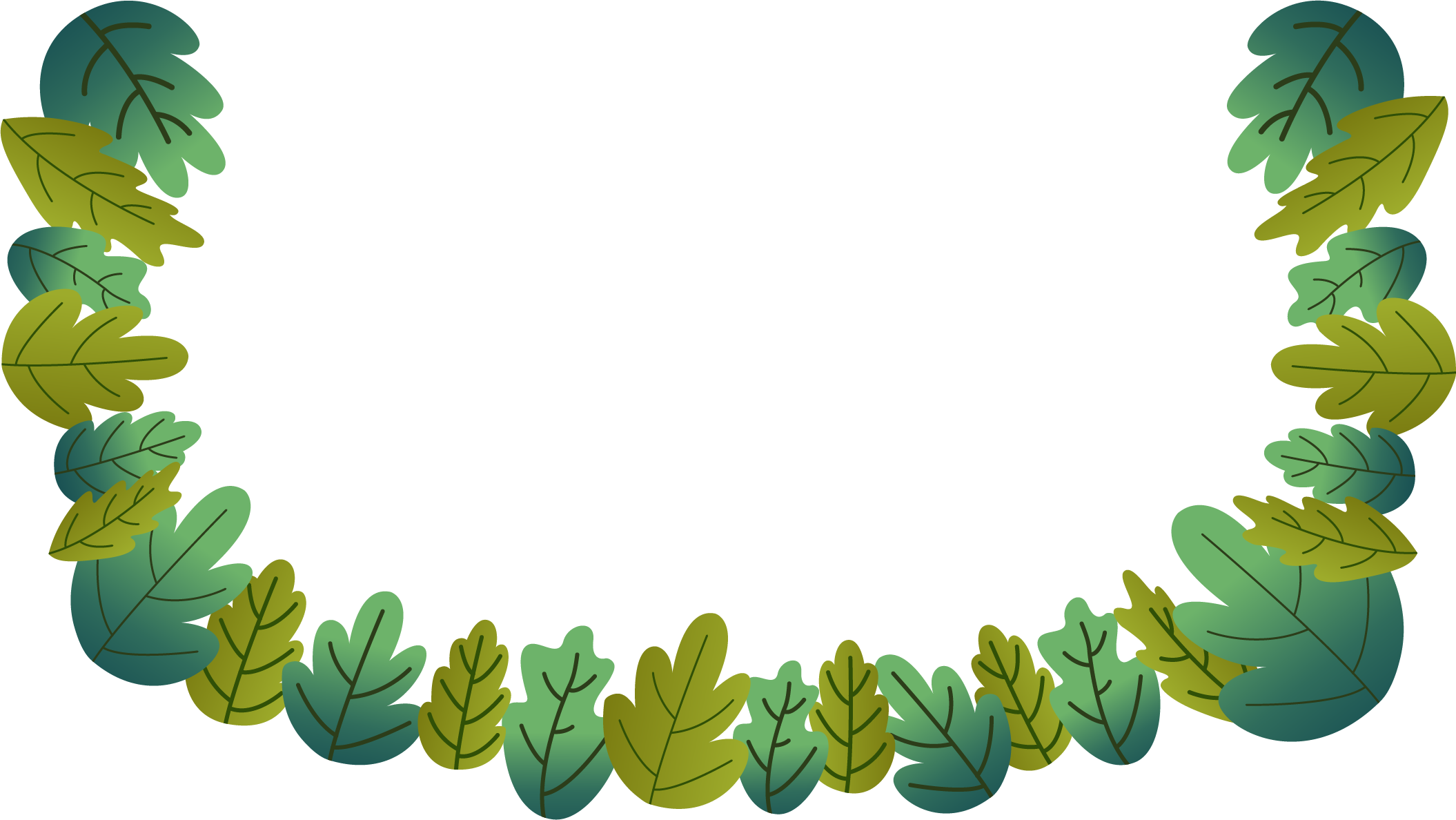 Border Daun Atas